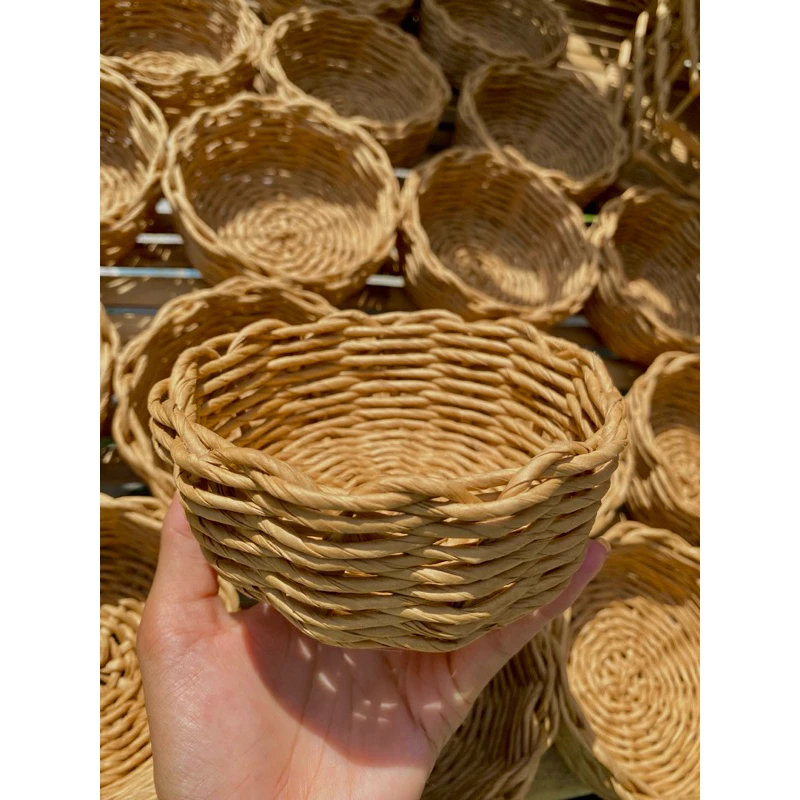 Rổ Nhỏ Giấy Kraft Đựng Nho, Cherry, Bánh kẹo, Decor