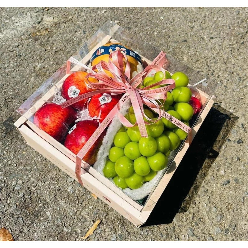 Hộp Mica Trong Suốt Đựng Hoa Quả-  Sang Trọng, Cứng Cáp, Đẹp Mắt