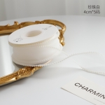 Ruy Băng Voan Viền Ngọc Trai ( Ruy Băng Hạt Cườm) Cao Cấp