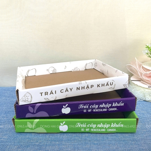 Khay Giấy Đựng Hoa Quả Số 3 – Cứng Cáp, Sang Trọng